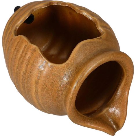 Distributeur d'eau en pot céramique, aquarium, fontaine à eau à circulation, potager hydroponique, réservoir à flux continu (1/3)
