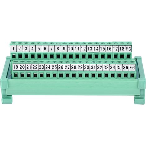 Terminal Block Cable Connector PLC Module SCSI 36P 35mm DIN Rail Electrical Supplies (1/5)