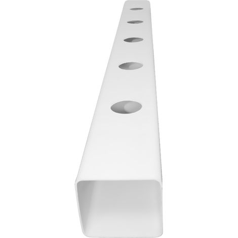 Système aéroponique Tube Aero 5 PVC blanc – 100 x 10 x 10 cm – 5 plantations – Culture sans substrat pour croissance rapide – Platinium