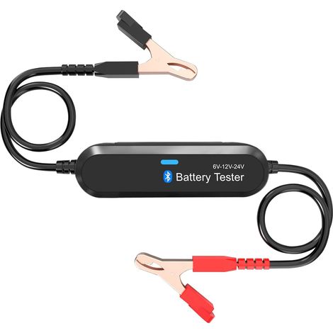Probador de batería Bluetooth, BK200, probador de carga de batería de 6V/12V/24V, analizador de resistencia interna para automóviles, motocicletas, cortadoras de césped y barcos de vapor. (1/5)