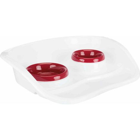 Comedero para Perro Trixie Blanco Plástico 250 ml 300 ml 46 × 11 × 30 cm (1/4)