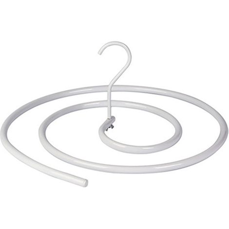 Bettwäscheständer, platzsparend zum Trocknen, multifunktionaler Spiral-Kleiderbügel aus Edelstahl 304 zum Trocknen, Weiß