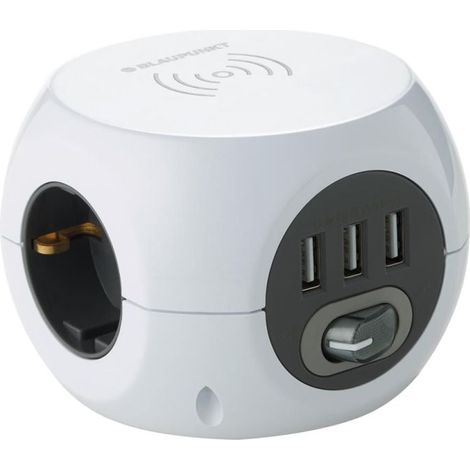 Blaupunkt Steckdosenwürfel mit induktiver Ladestation weiß Netzteile (1/3)