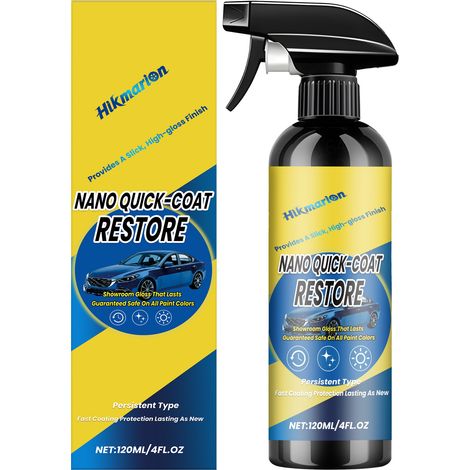 Spray de nano-revêtement pour voiture – Produit d'entretien et de ravivage rapide et pratique pour redonner de l'éclat aux surfaces peintes à domicile (1/4)