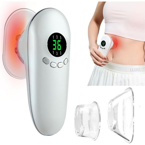 3-in-1 Körperformungsgerät – Körperformungs-Massagegerät, verstellbares elektrisches Cellulite-Massagegerät, Hautstraffung, Schnitttherapie und Rotlicht für Bauch und Arme (1/5)