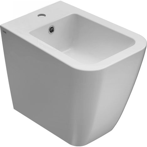 Bidet sur pied en céramiquemulti 52x36 cm Globo Stone ST010BI Blanc - Céramique (1/4)