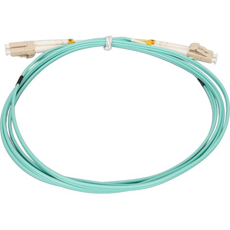 Câble fibre optique LC-LC OM3 2 m pour switch Ethernet et module SFP (1/5)