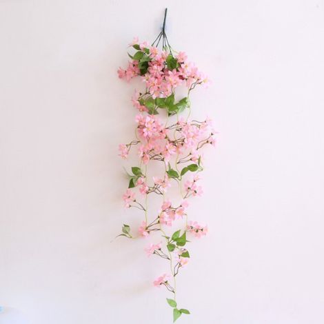 Suspension De Fleurs Artificielles - Plante Suspendue En Plastique - Pour Jardin Intérieur Extérieur Balcon Terrasse - 1 Pièce (1/5)