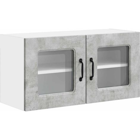 Maison Exclusive - Pannello lavastoviglie Kalmar Grigio cemento 80 x 31 x 40 cm