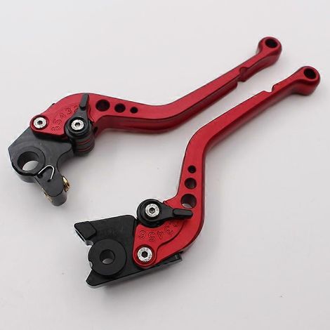 Pour motos KTM ADVENTURE 1050, klaxon de frein modifié, levier de frein en alliage (tige longue rouge) (1/4)