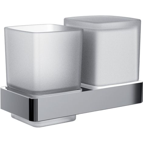 emco loft Porte-verre et distributeur de savon liquide, chromé, (1/2)
