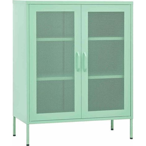 Maison Exclusive - Armadietto Menta 80x35x101,5 cm in Acciaio (1/5)