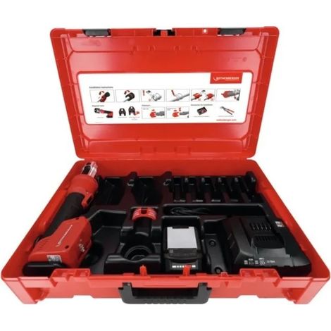 Rothenberger Romax Nano Basic Set Pressatrice ibrida 32 kN iJAWs a batteria 1000005042