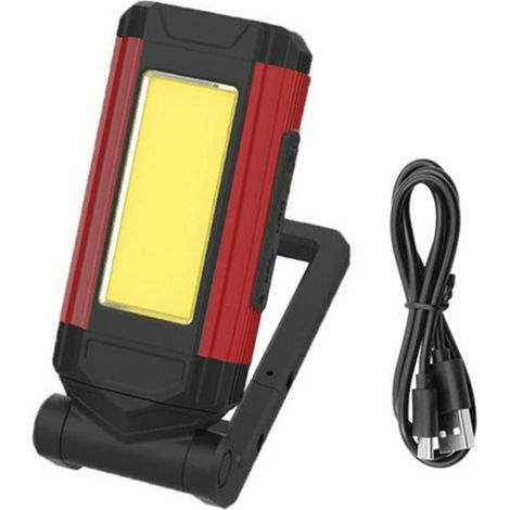Projecteur de camping et de réparation magnétique avec alimentation de secours pour activités de plein air