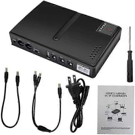 Alimentation sans interruption (UPS) CC 110 V CA vers CC 5 V, 9 V, 12 V, 15 V, 24 V, adaptateur secteur de secours pour routeur sans fil, prise US ZI (1/5)