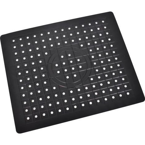 Tapis Fond Evier Protege Evier Cuisine Découpable Pliable Antidérapants Sink Mat Tapis de Protection en Silicone pour Tapis évier de Cuisine en Nid d'abeille pour Fond D'évier de Cuisine(Noir)