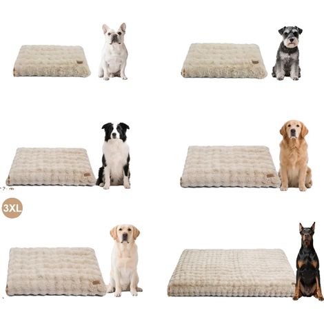 Cama para perros, comodidad como una nube, materiales duraderos, color caqui y beige, XXL (1/2)