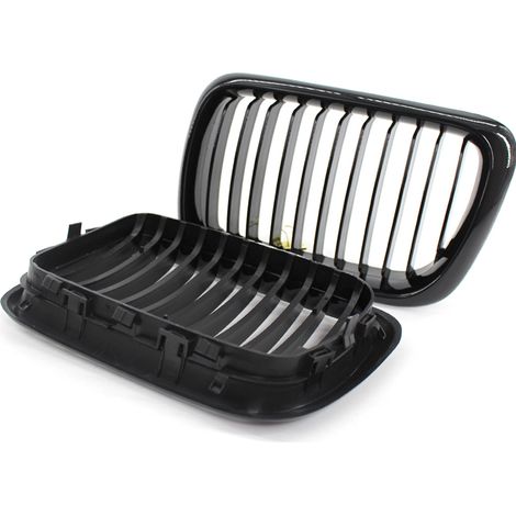2 pièces de remplacement de calandre de pare-chocs avant noir brillant pour BMW série 3 E36 M3 1997 – 1999 (1/5)