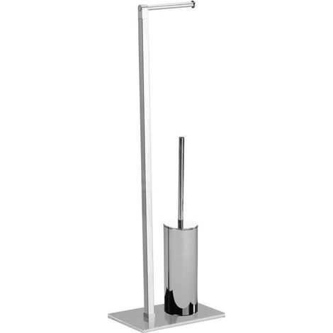 Sapho Accessoires de salle de bains Gedy - Porte-papier avec brosse de WC, chrome 783213 (1/5)