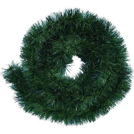Guirnalda de árbol verde artificial de 5,5 m: uso flexible en interiores y exteriores. Esta guirnalda de árbol deleitará a toda la familia. (1/5)