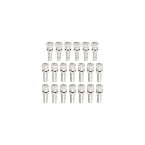 Lot de 20 Buses d'atomisation à Connexion Rapide de 6 Mm avec Trou de 0,6 Mm Adaptées Aux Jardins Serres Et Systèmes de Refroidissement