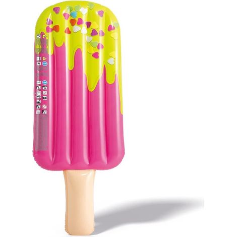 Materassino gonfiabile - Misura 183x66x20 cm - Lettino galleggiante per dormire in Pvc - A forma di Gelato (1/4)