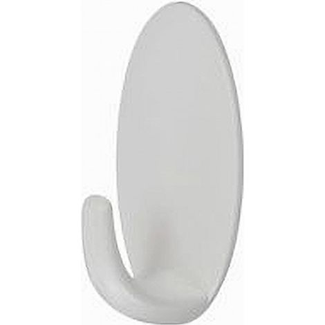 Cleafe - Set 5 Pz Ganci Appendini Adesivi Ovali A Parete Cucina Bagno Attaccapanni 59678 - (1/2)