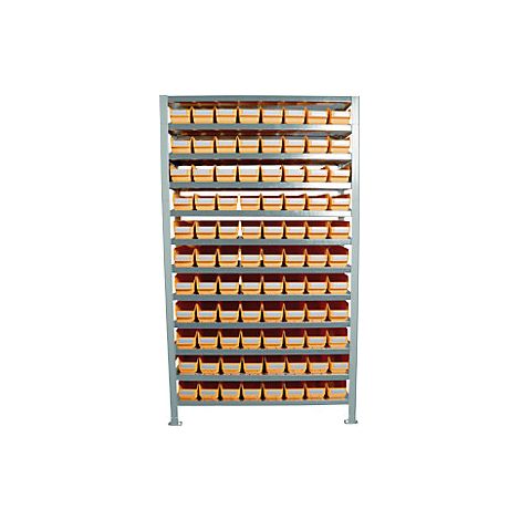 kaiserkraft Scaffale a innesto con cassette per scaffali alt