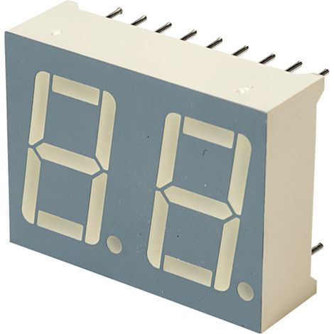 Kingbright 7-Segment-Anzeige Rot   2 V  DC56-11EWA
