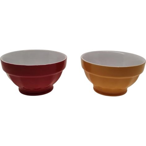 Buoni sapori, set 2 coppette cm 11,5, rosso arancio