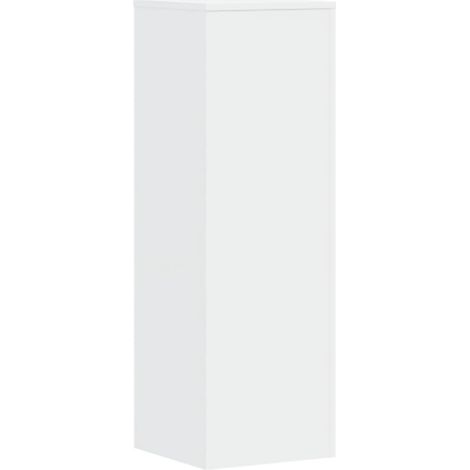 Portavaso portafiori 33 x 33 x 100 cm in legno ingegnerizzato bianco 020045139