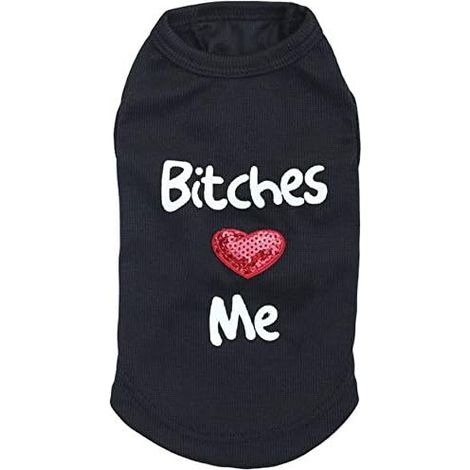 CSPARKV 23x16x14cm Black Dog Shirt Clothes Dog T-Shirts Cotton T-Shirt Dog Tank Top Cool Summer Vest for Small Medium Puppy Dogs Cat (1/5)