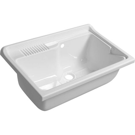 Aqualine - Standspüle auf Unterschrank 80x50 cm, weiß PI8050 (1/4)