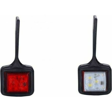 LED-Set – hängende seitliche Begrenzungsleuchten, links und rechts, weiß und rot, E‑Mark, 12–24 V
