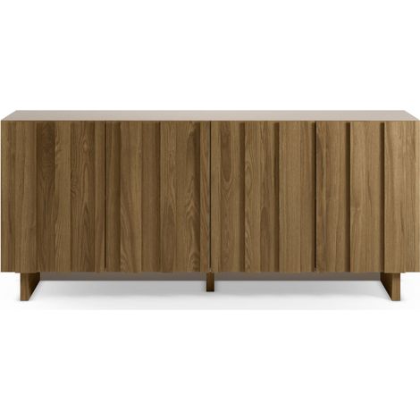 PERLA - Buffet 180 cm en MDF - Chêne foncé