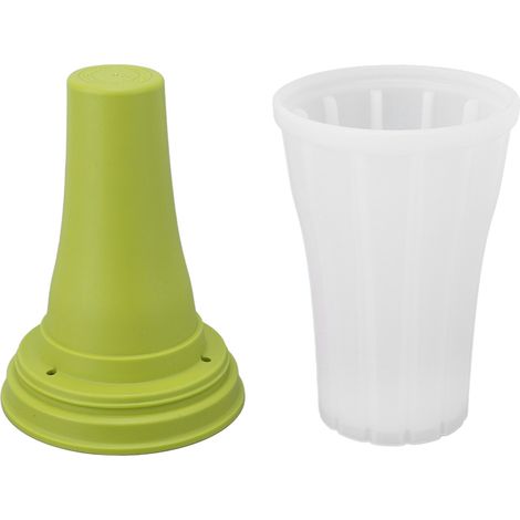 Gobelet à glaçons avec couvercle 150ml pour smoothie et boissons froides, vert avocat, idéal pour jus glacés et sorbets maison (1/5)
