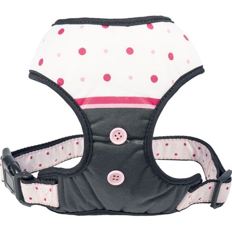 Harnais T-shirt chien Relax pois rose Taille : M