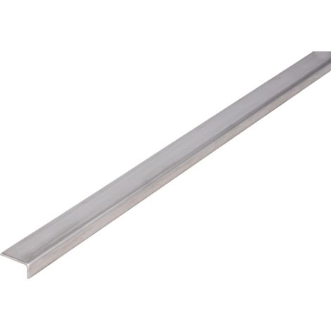 ALBERTS Winkelprofil, ungleichsch., Edelstahl, LxBxHxS 1000 x 20 x 10 x 1,5 mm (1/5)