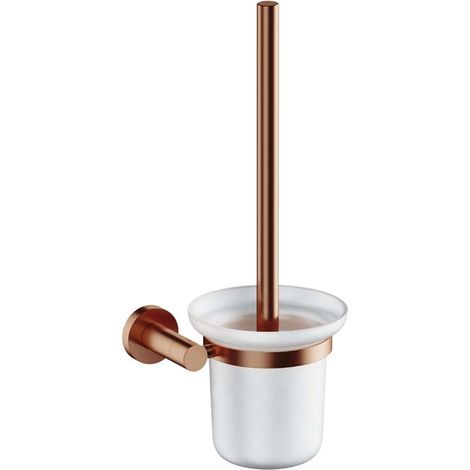 OMNIRES Modern Project - Scopino WC a parete con supporto, vetro latte/rame spazzolato MP60620CPB (1/3)