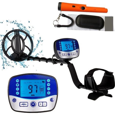Détecteur de métaux pour adultes Détecteurs de métaux T11 détecteur d'or professionnel de plus grande précision détecteur de bobine d'affichage LCD de chasseur de trésors Étanche professionnelle améli (1/5)
