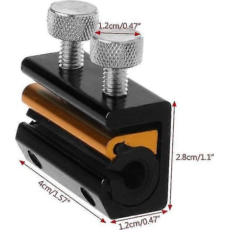 Outil de lubrification pour câbles en aluminium de moto, graisseur de câbles de frein, pièces de freins de moto - Noir et doré (1/5)