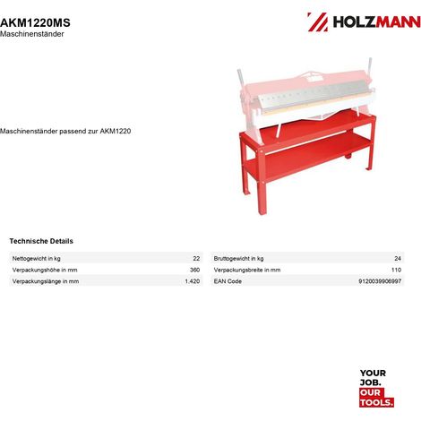 Supporto per piegarice Holzmann akm1220 (1/4)