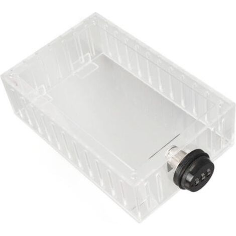 Thermostat-Verriegelungskasten, großer universeller transparenter Wandschutz. (1/4)