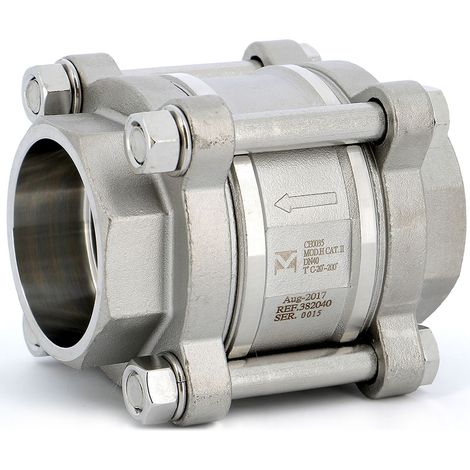 Clapet de non retour à disque inox à souder SW PN63 - Série 382 Ø10