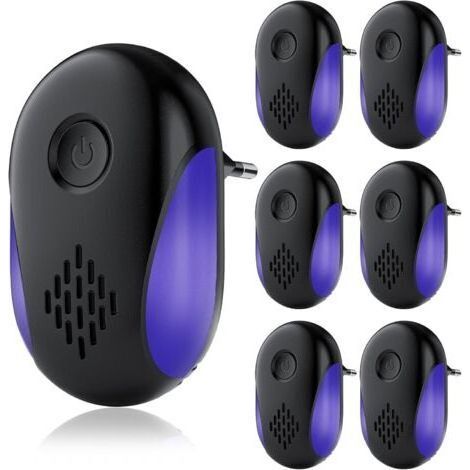 6 Pack Upgraded Ultrasonic Pest Repeller.mice repellent for Plug-In.Bug Repellent for Indoor Pest Control for Mice. Mosquitoes. Spiders. Cockroaches. Ants. Flea. Vermin Harmless to Pets and Human
