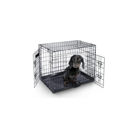 MaxxPet jaula para perros plegable - Jaula de viaje - Jaula para el coche - Jaula de transporte para perros - 63x44x50cm