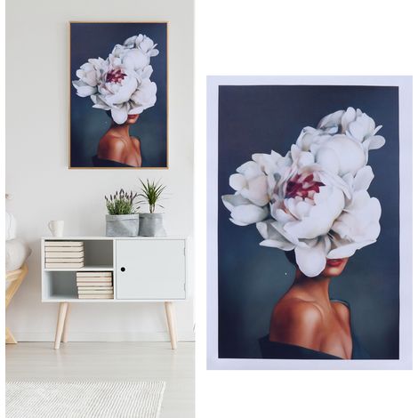 Tableau décoratif sur toile sans cadre, motif de plumes, pour salon (1/5)