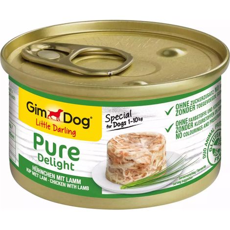 GimDog  Little Darling Pure Delight  Lattina da 85 g - Pollo e agnello 85 g