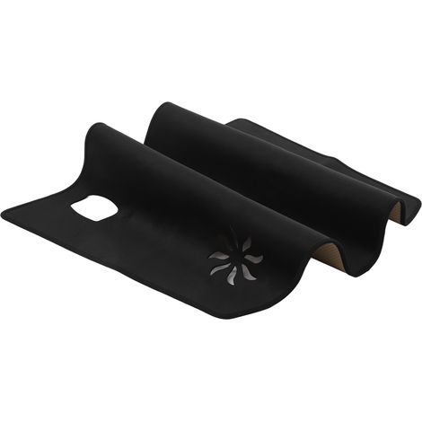 Le tapis pare-soleil noir pour coffre de la Tesla Model 3 Y, en flanelle, isolant thermique et protecteur solaire, remplace le tapis pare-soleil d'origine. (1/5)