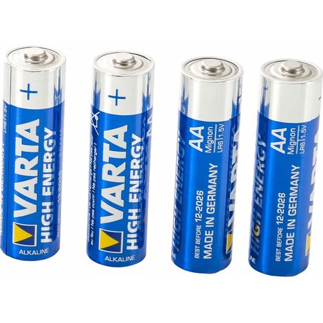 Pile alcaline LR03 - AAA - 1,5V - Longlife Power - Blister de 4 piles - 4903 - Varta
